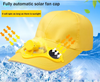 Solar Sun Power Hat Cap Cooling Cool Fan