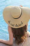 2018 New Sun Hat Ladies "Do Not Disturb" Letter Wide