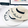 2018 New Sun Hat Ladies "Do Not Disturb" Letter Wide