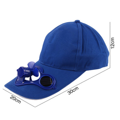 Solar Sun Power Hat Cap Cooling Cool Fan