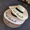 2018 New Sun Hat Ladies "Do Not Disturb" Letter Wide