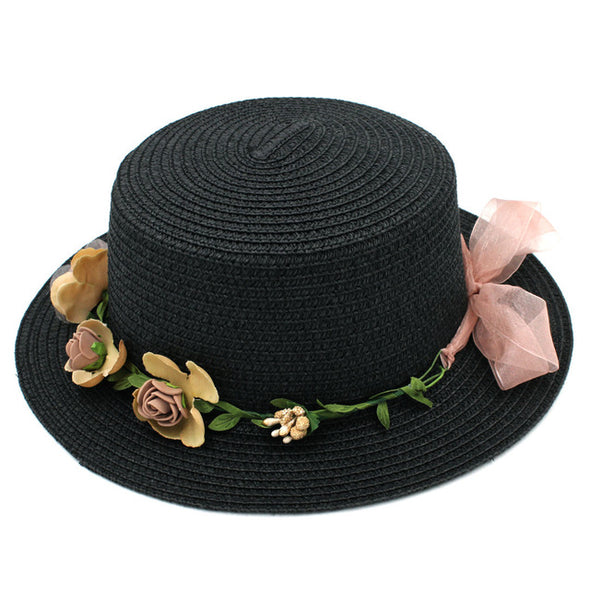 Sun Hats Toquilla Straw Queen Flower