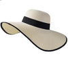 White Braided & Banded Sun Hat