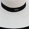 White Braided & Banded Sun Hat